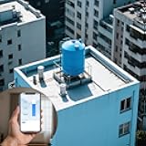 Tuya Smart Life APP WiFi Liquid Level Sensor Ultrasonic Tank Monitor 0.1-3m IP67 Waterproof Wireless Fuel/Oil/Water Gauge with App Alerts for Home Industrial Tanks