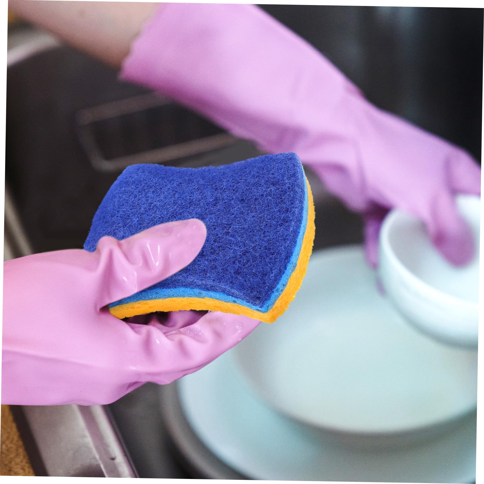 VALICLUD 5 Sätze Reinigen Sie Die Schüssel Und Den Schwamm Peeling Für Geschirr Mehrzweck -Peeling -schwämme Peelingschwamm Spülschwammblock Küche Mehrzweckreinigungschwamm 6 Stücke * 5