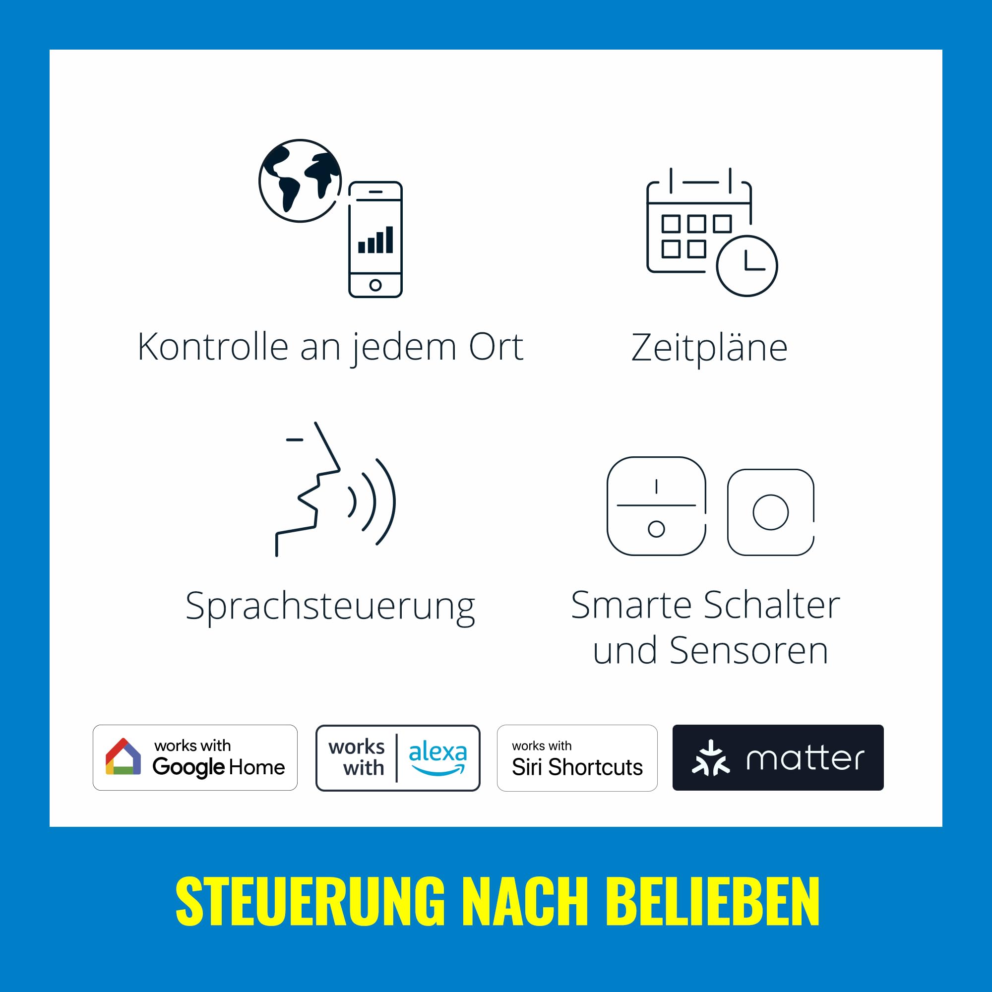 WiZ Outdoor Lightstrip Tunable White & Color, dimmbar,16 Millionen Farben, 5 Meter, smarte Steuerung per App/Stimme über WLAN, weiß