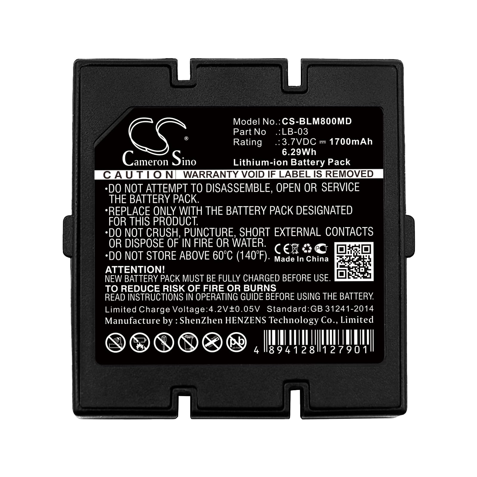 Replacement Batteria compatibile con BOLATE LB-03, M800