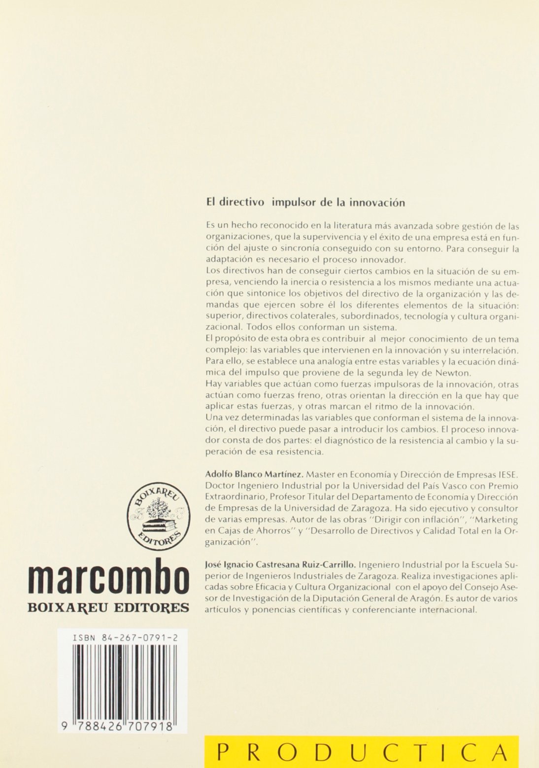 El Directivo Impulsor de la Innovación. Prodúctica 41