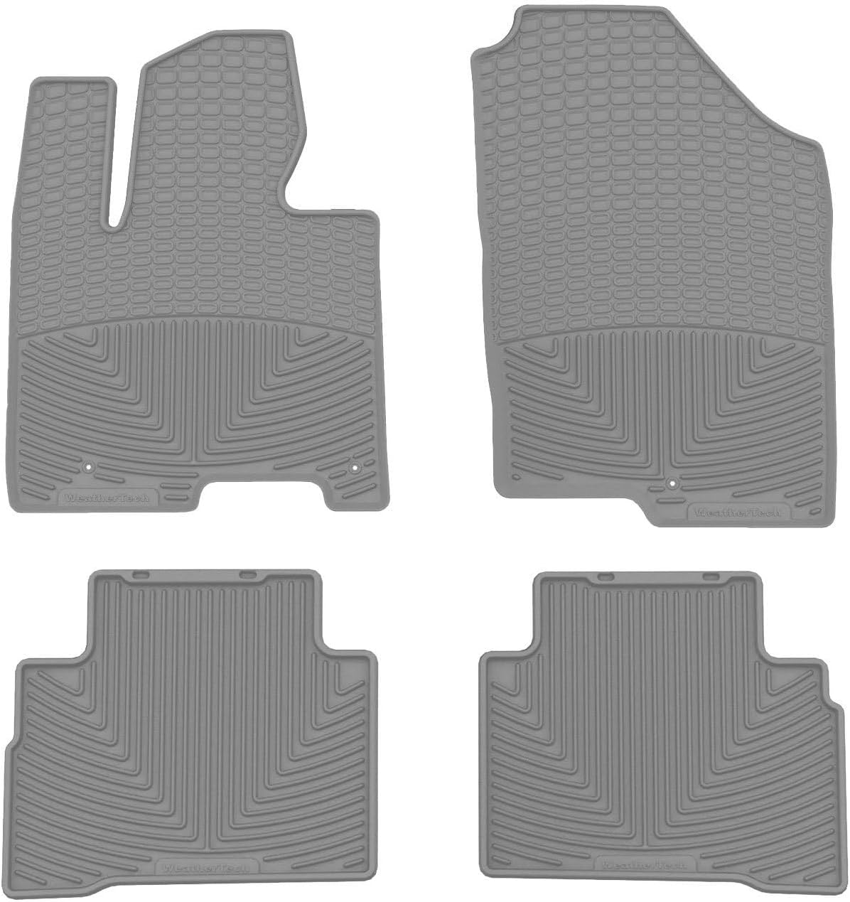 WeatherTech All-Weather Floor Mats for Hyundai Tucson 1st & 2nd Row (W374GR-W642GR), Grey