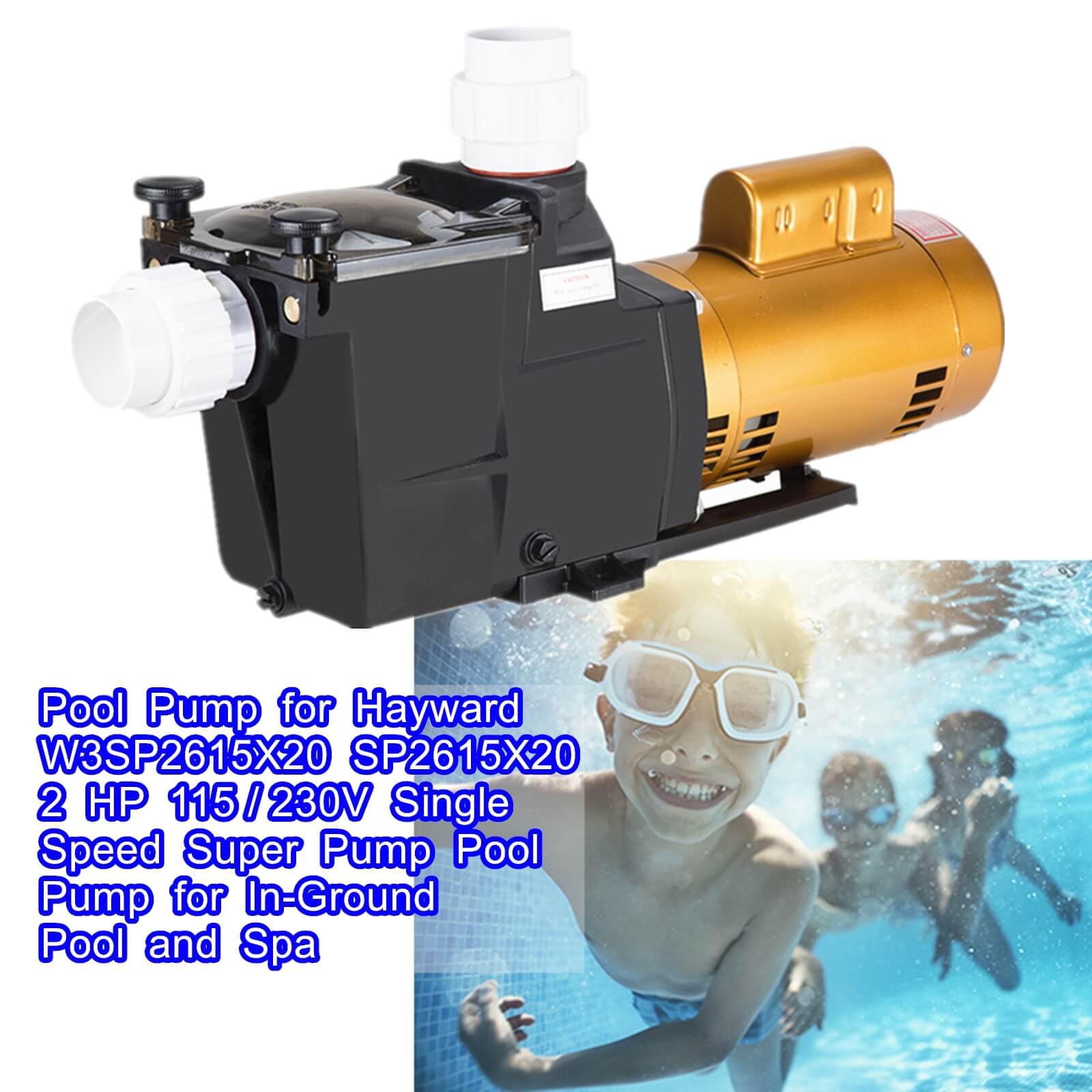 Pompa per piscina Hayward W3SP2615X20 SP2615X20 2 HP 115/230 V Super pompa per piscina interrata e spa