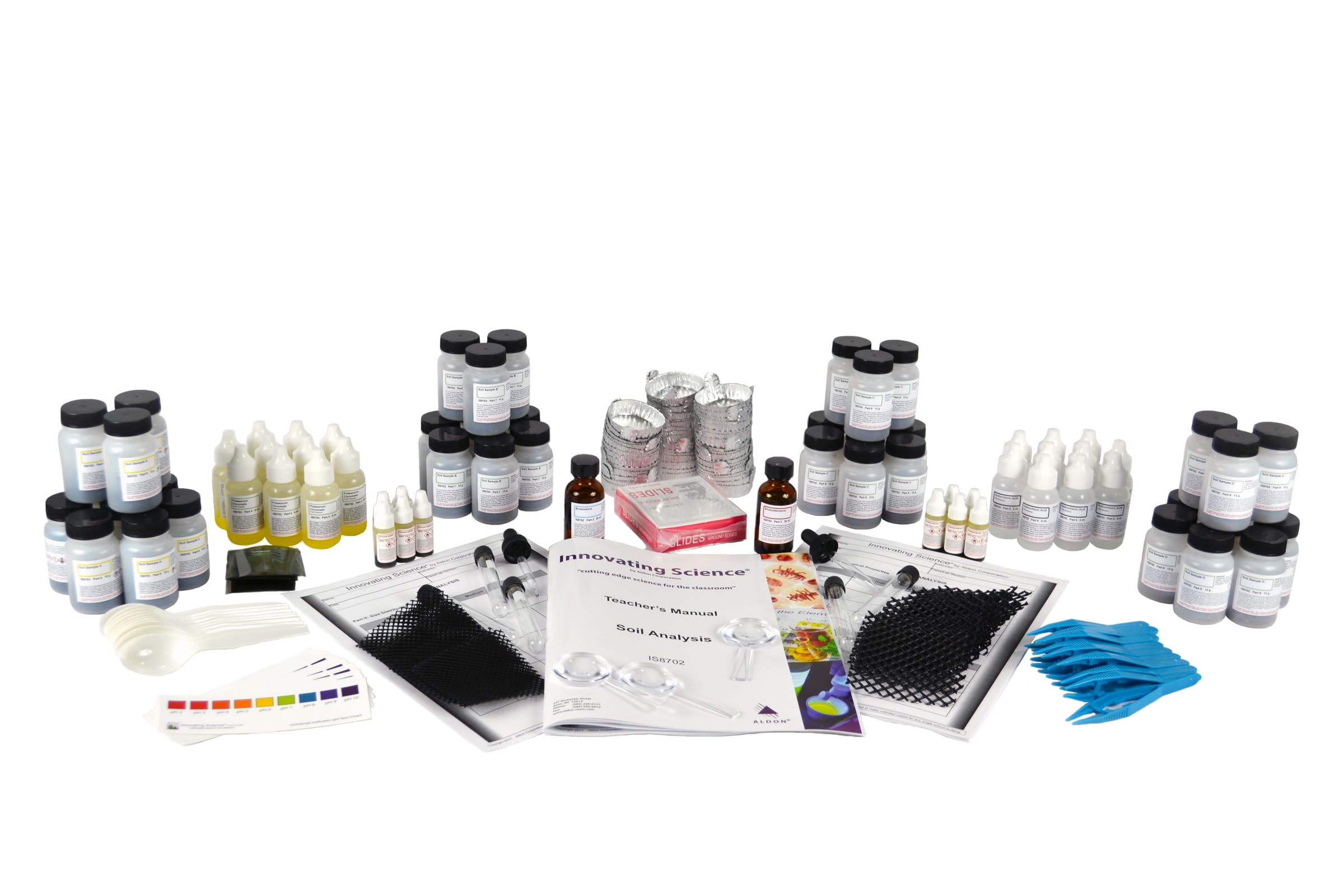 Innovating Science Earth Science Soil Analysis Kit (Materials for 10 Groups of Students)
