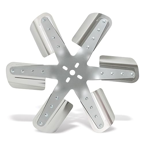 Ventilador eléctrico con ventilador flexible de 6 aspas plateado accionado por correa, ventilador extractor (2018), accesorios de automóvil, 18