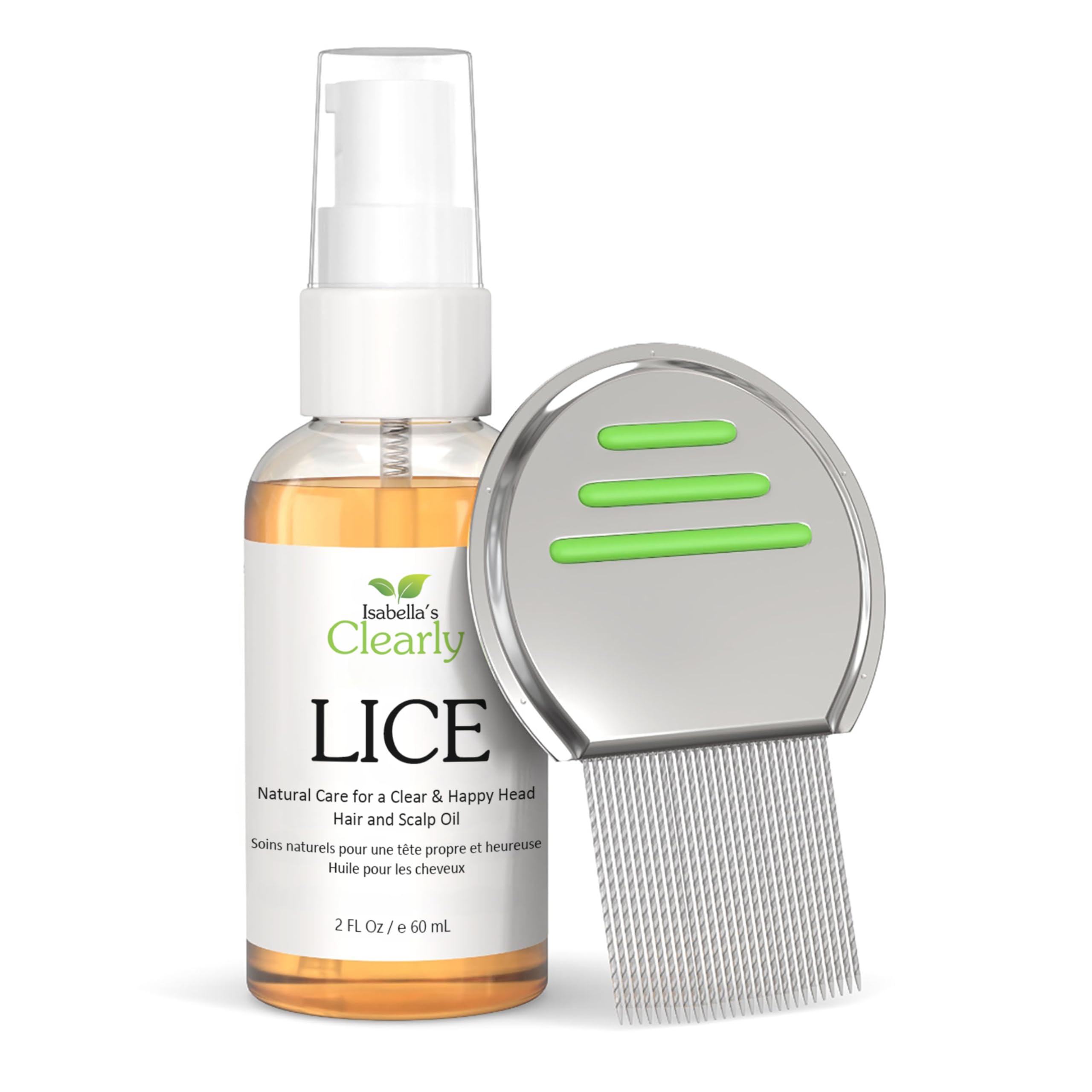 Clearly LICE, Powerful Lice Treatment Kit | Natural Oils Proven to Eliminate Lice, Nits | Non Toxic and No Harsh Chemicals | Remover and Repellent with Neem, Rosemary, Cedarwood with Free Nit Comb