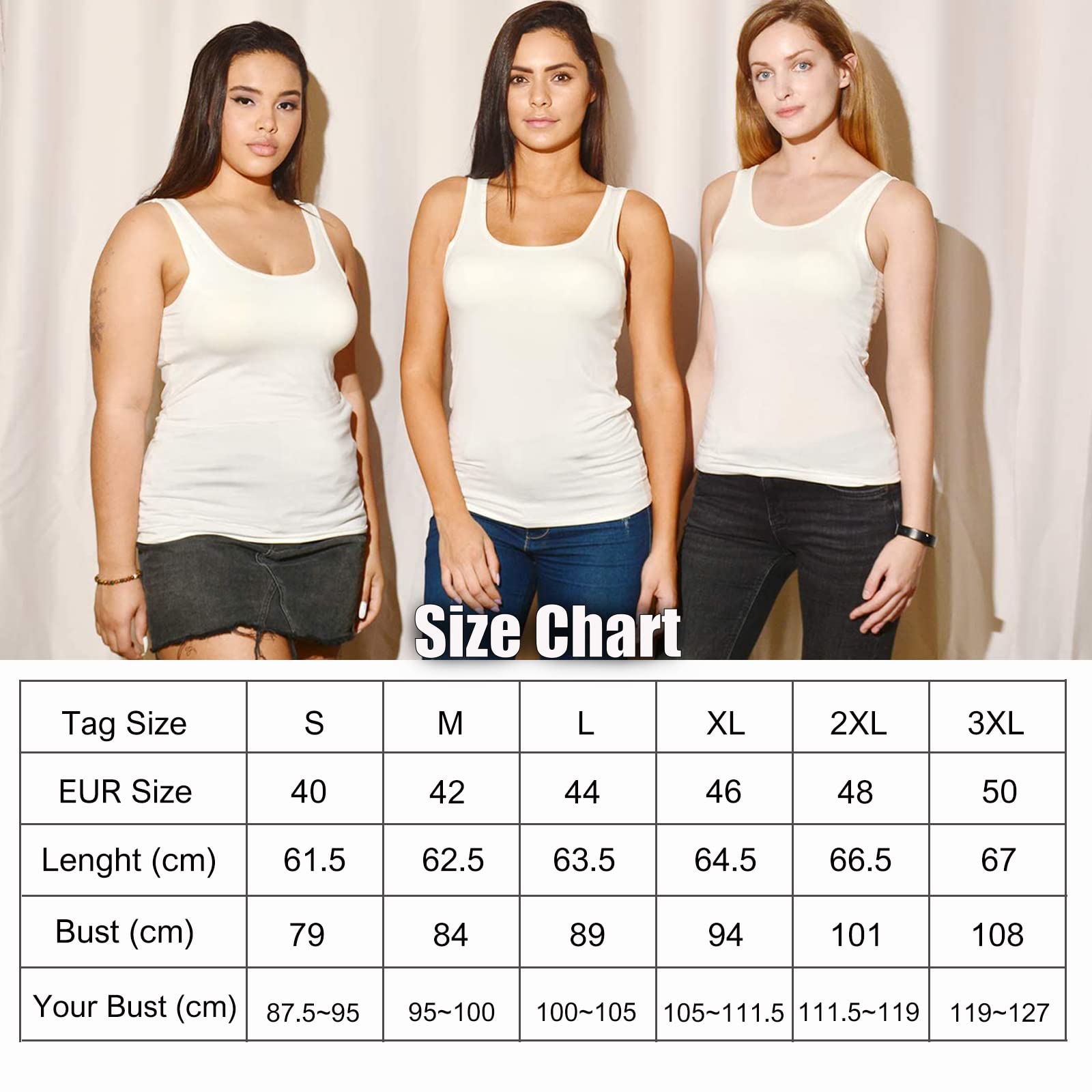 STARBILD Canotte da Donna con Reggiseno a Mensola Incorporato Cinghia Ampia Canottiera Senza Maniche Canotta Imbottita di Base per Un Abbigliamento Casual Quotidiano