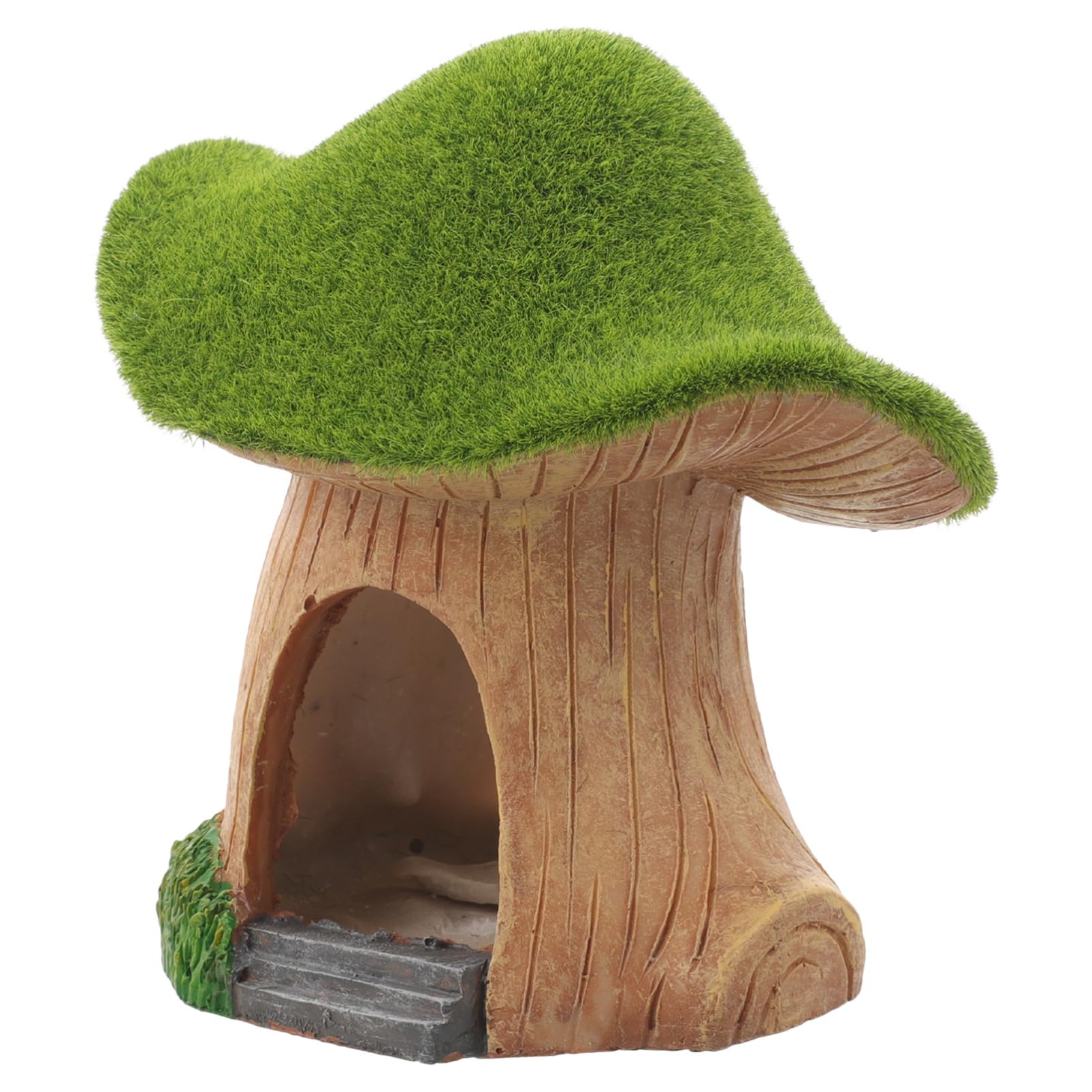 YARNOW 4 Pièces Maison de Champignons en Mousse Décoration Aquarium Decor Aquarium décor Aquarium Petit Cordon Attache rétractable pour Chien abri de Poisson décorations d'aquarium résine