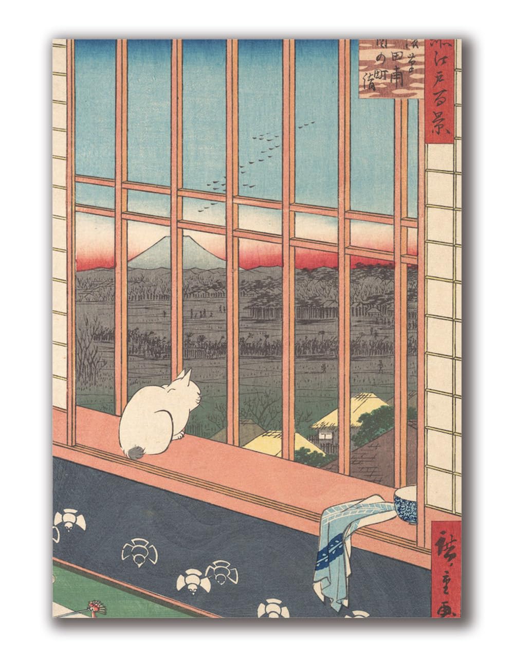 Art Poster [World Masterpieces] Utagawa Hiroshige Wallpaper Poster Art Print ☆Ukiyo-e ☆ Landscape Painting Nihonga Edo Reproduction Art Painting Art Masterpiece Stylish Decorative Wall Hanging
