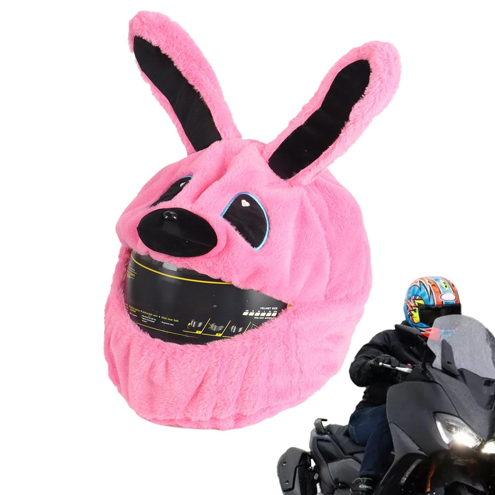 Housse de chapeau de moto en peluche – Housse de chapeau de moto, équipement d'équitation amusant | Accessoires de modification d'avertissement visuel créatif pour moto, scooter, cyclisme, trajets en
