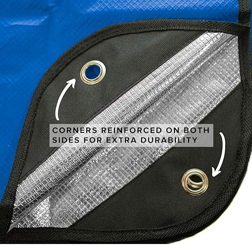 Miniatura 3 de Arcturus Manta de supervivencia resistente  Lona reflectante térmica aislada  60 x 82 pulgadas. Manta de emergencia reutilizable para todo tipo de