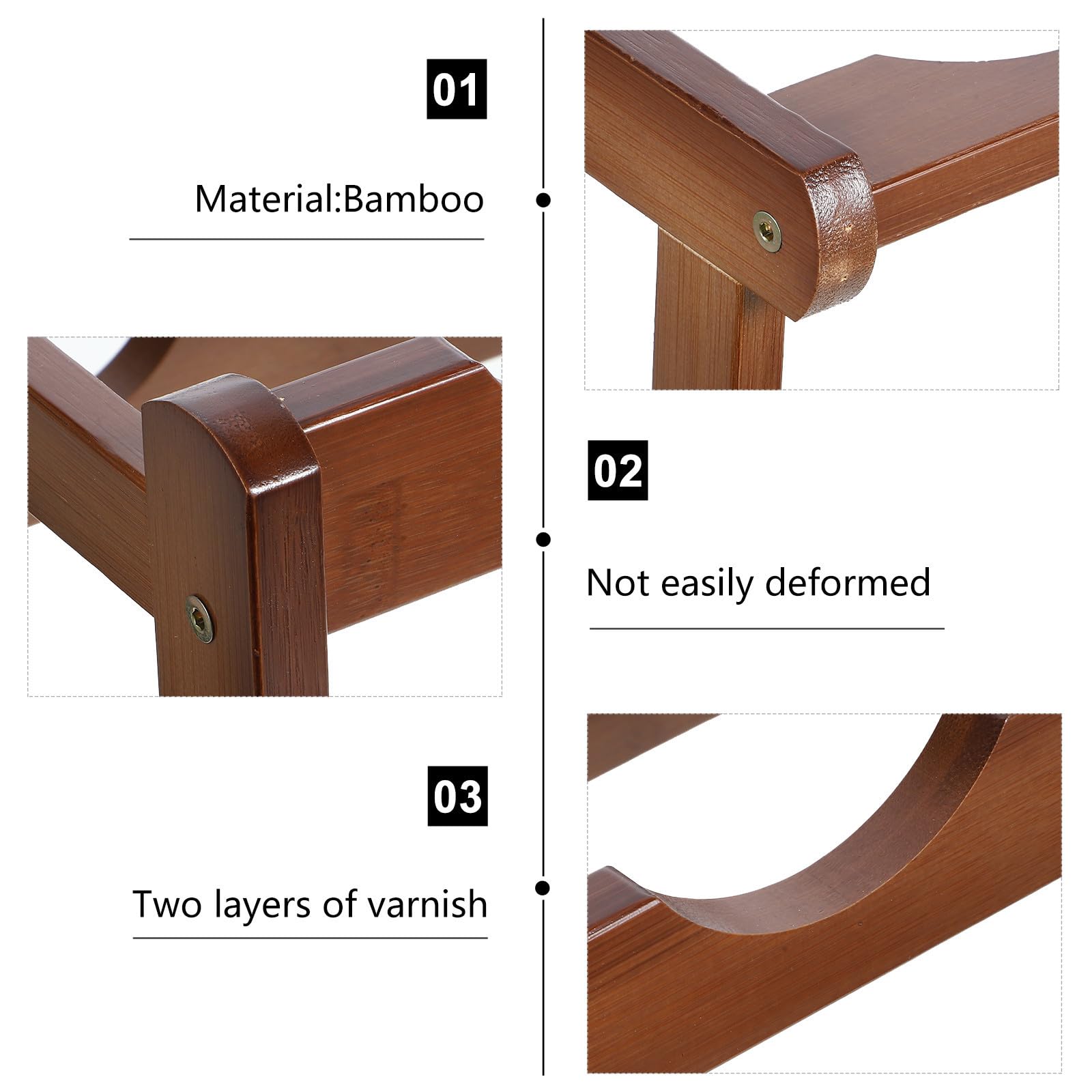 Portabottiglie in Bambù Marrone, Struttura Stabile, Design Salvaspazio