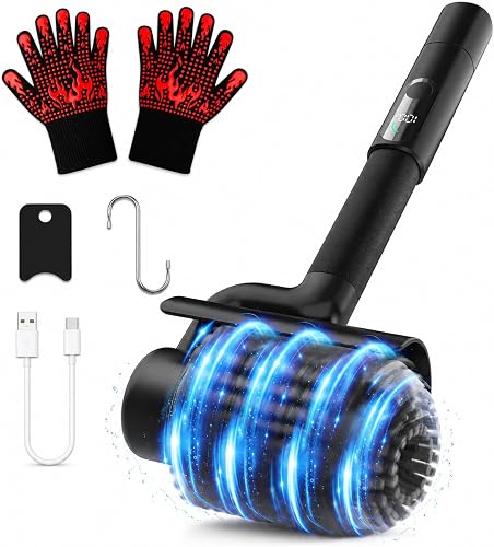 Electric Grill Brush for Outdoor Grill, Cordless Rechargeable BBQ Cleaner