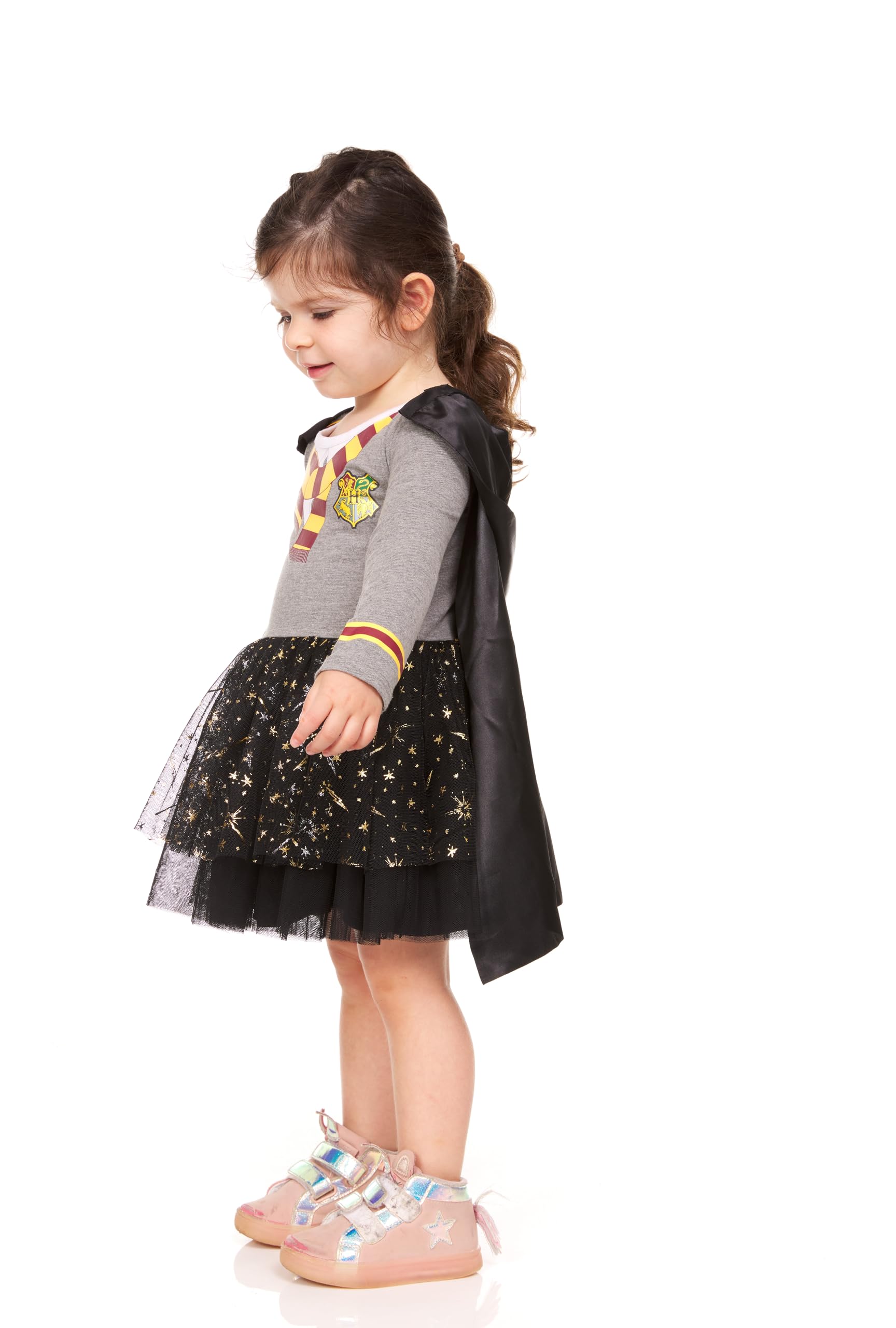 Harry Potter Baby Girls Gryffindor Tutu Dress with Removable Cape Dress to Play for Baby Girls (3-6M)