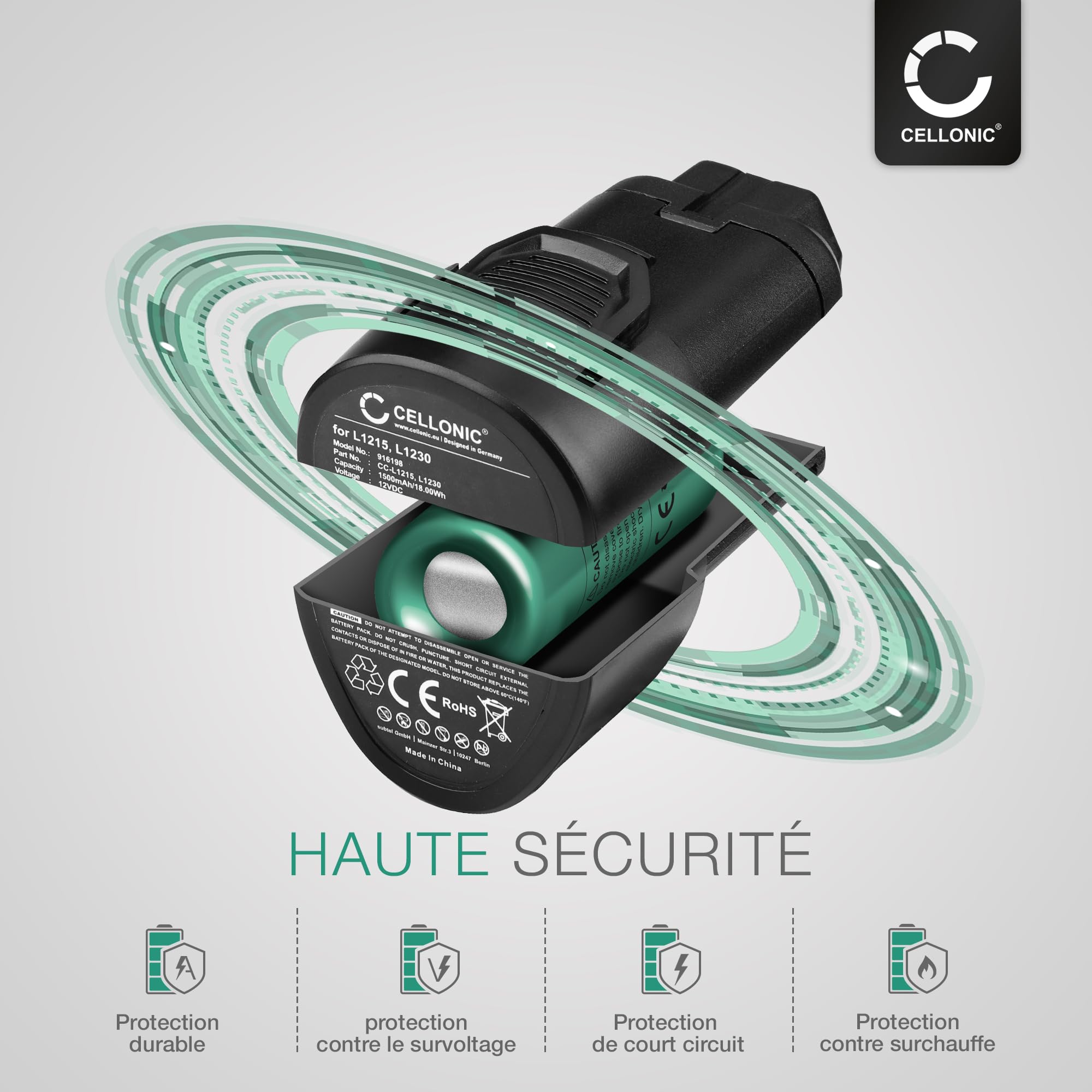 CELLONIC 2X Batterie Compatible avec AEG BBH 12, BBS C2, 12C2, BS, 954932