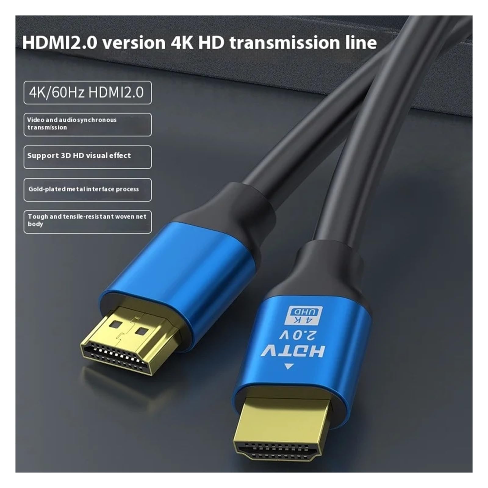 Cavo HDMI 2.0 (4K UHD 60 Hz) - Compatibile Con TV/PS3/PS4/proiettore, For Visualizzazione/giochi UHD(20m)
