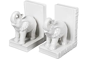 Elephant Book Ends: A Touch of Whimsy and Sophistication for Your Bookshelves