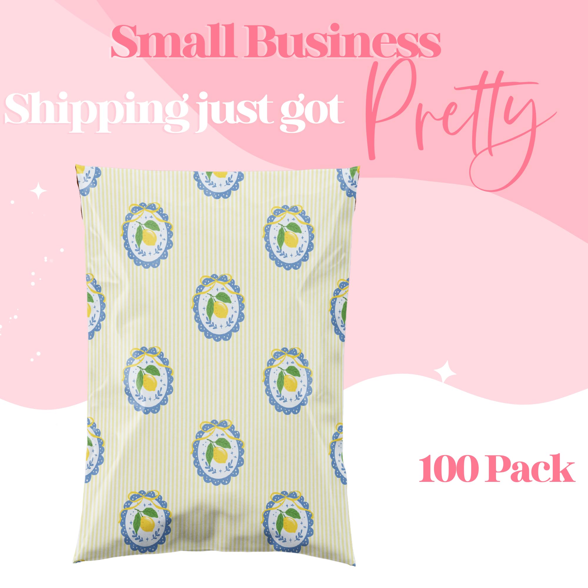 Pretty Package Store 14,5 x 19 - Confezione da 100 buste per spedizioni autosigillanti impermeabili resistenti per piccole imprese e grandi buste postali sfuse resistenti agli strappi imballaggi