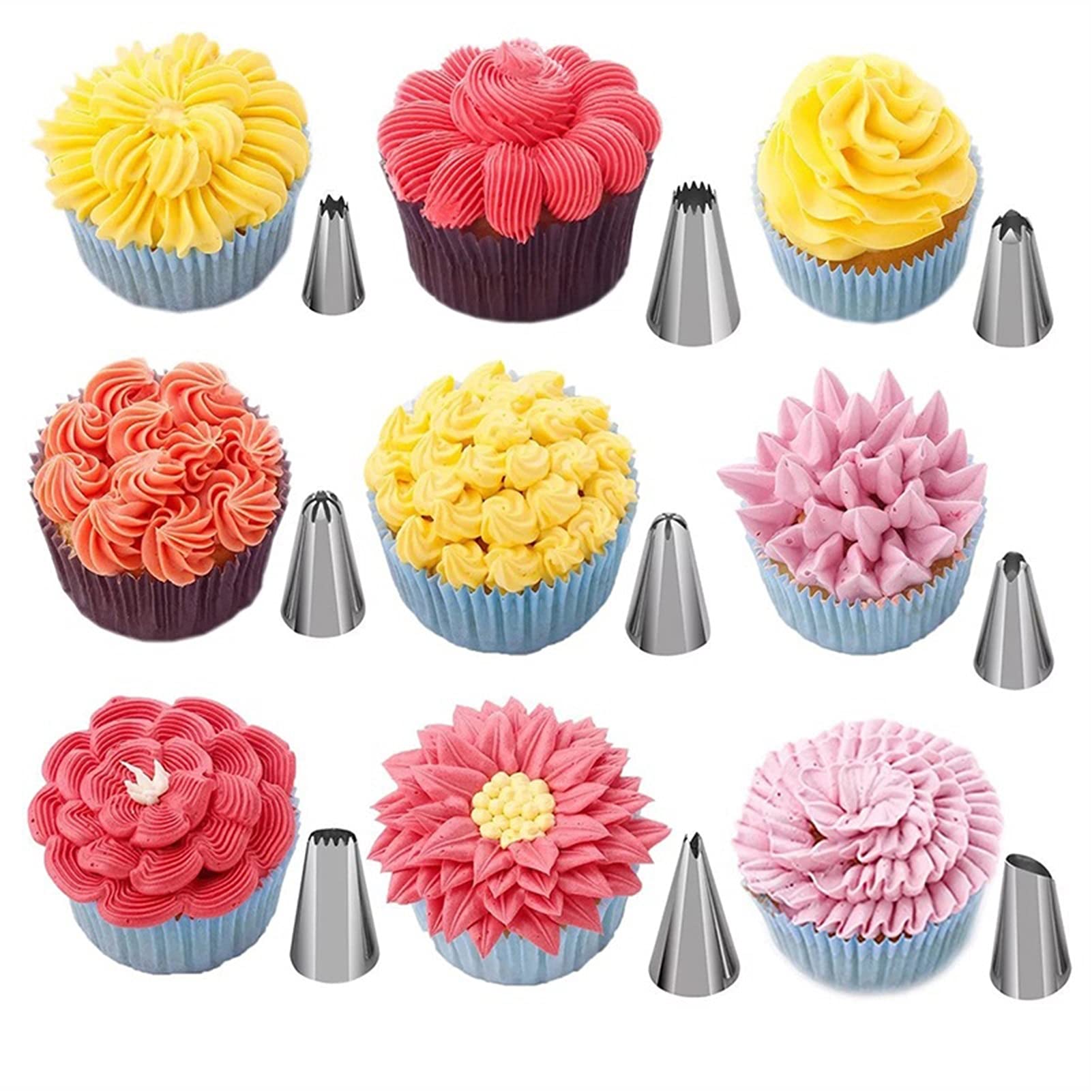 Tortenplatte Drehbar Drehring Kuchenständer Werkzeuge Kit Rotary Tisch Backenwerkzeug Rohrleitungsdüse Rohrleitungsbeutel Set Backvorräte Sets Küche DIY. Backwerkzeuge Kuchen dekorieren Verbrauchsmate