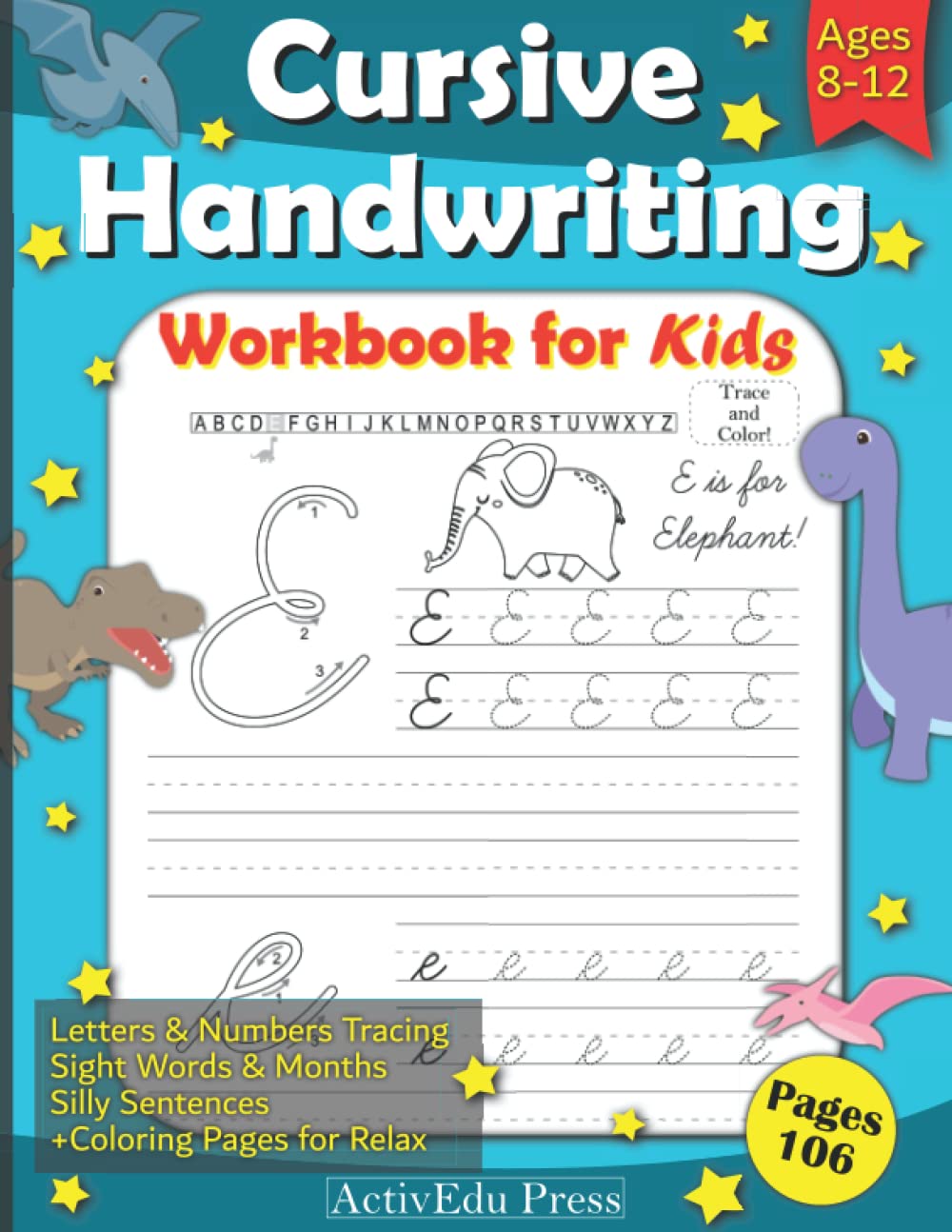 Buy Cursive Handwriting Workbook for Kids Ages 812 A Penmanship