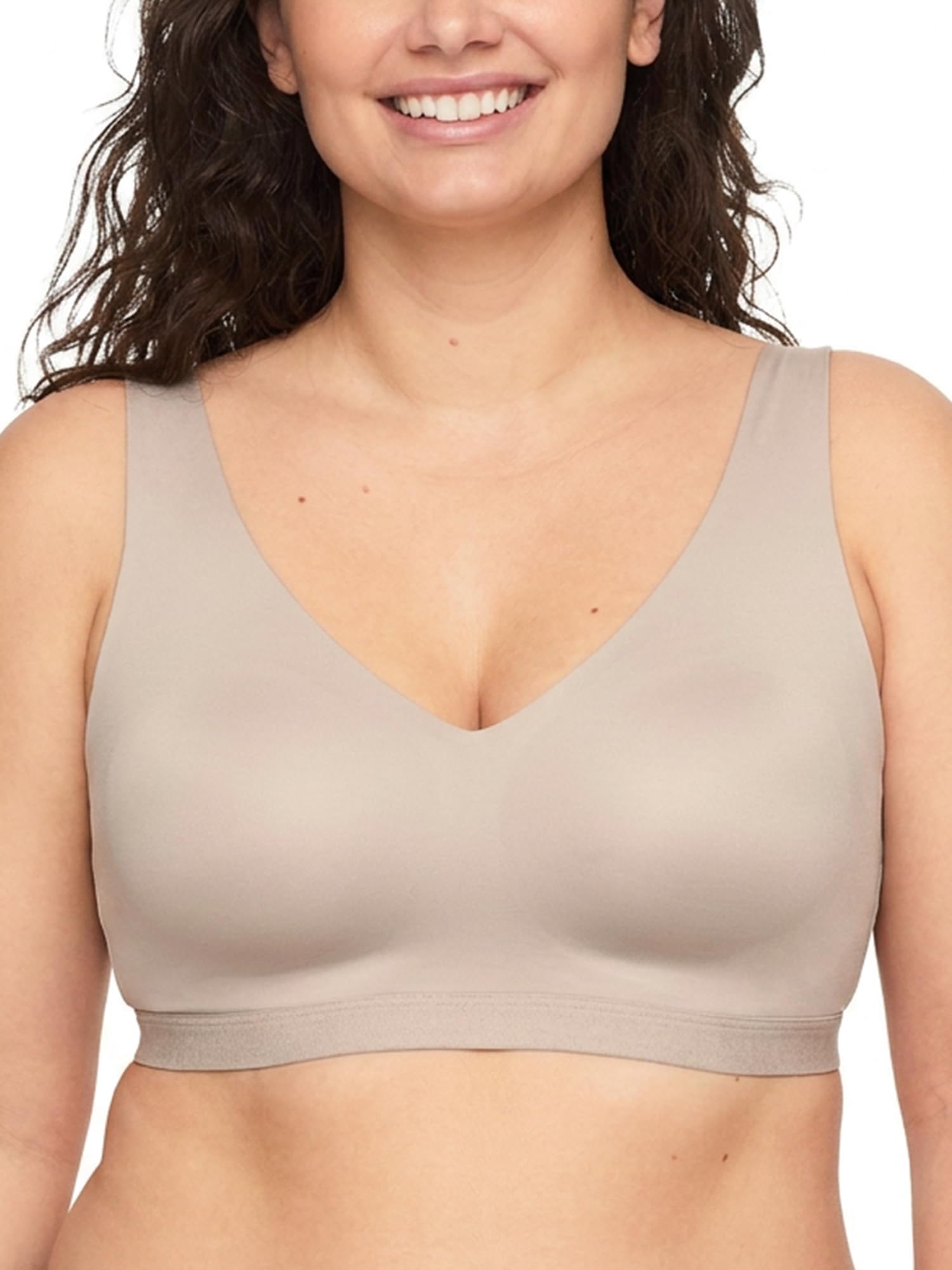 Womens Cloud 9 Super Soft, Smooth Invisible Look Wireless Lightly Lined Comfort Bra Rm1041a
