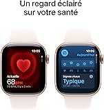Apple Watch Series 11 [GPS 42 mm] Montre connectée avec boîtier Or Rose et Bracelet Sport Rose Tendre. Score de Sommeil, Moniteur d’activité, Suivi de la santé, écran Toujours activé - 4