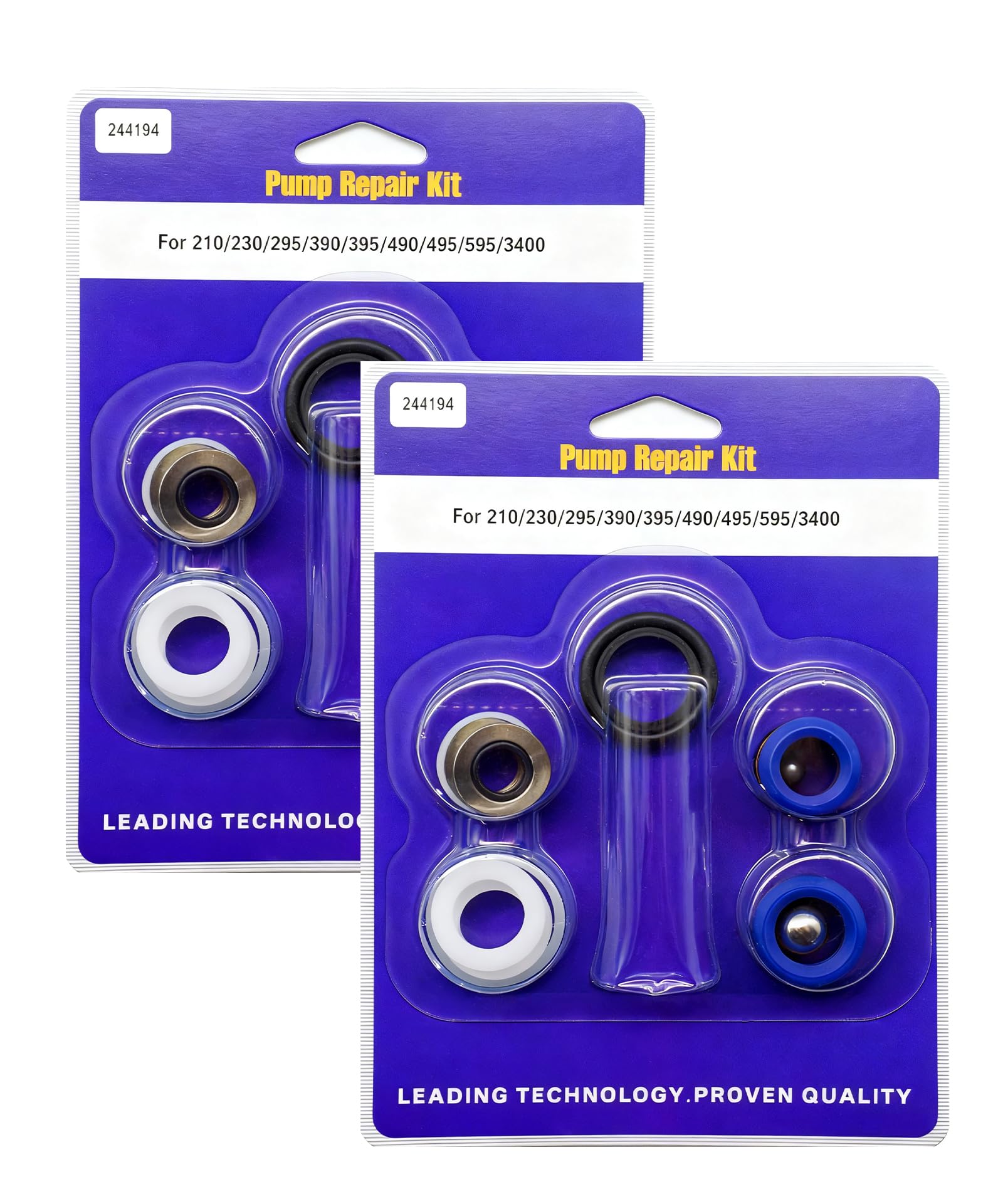 2Pcs 244194 Pump Repair Packing Kit Fits for Graco 395 390 490 495 595 210 230 Airless Paint Sprayer
