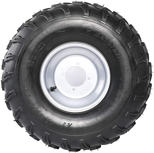 Miniatura 6 de 2 juegos de 19x7-8 delantero y 18x9.5-8 trasero sin cámara neumático con llanta para ATV Go Kart Quad Bike 4 ruedas