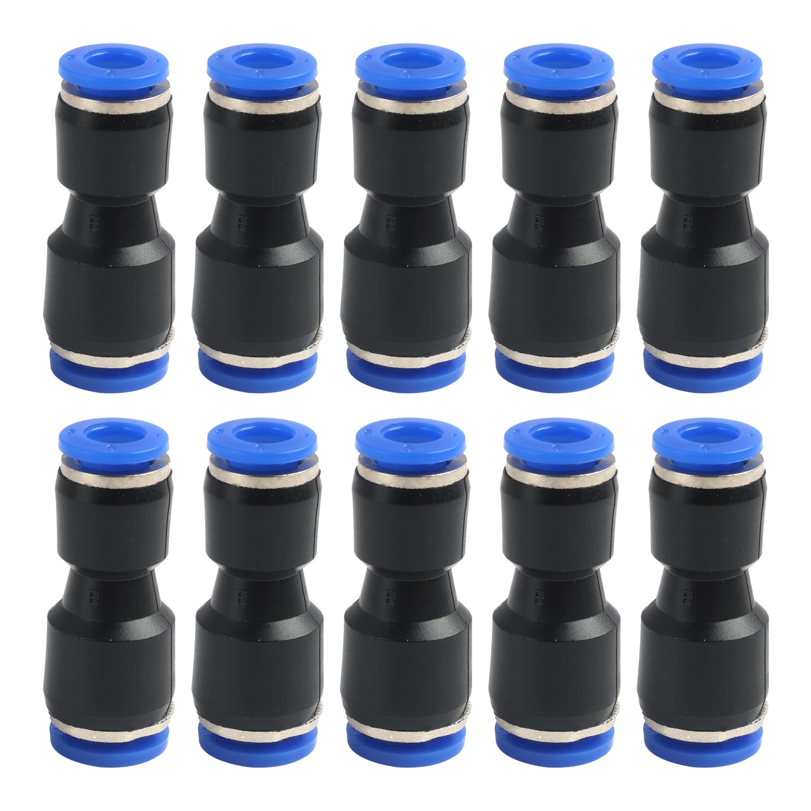 10 PCS 8mm x 6mm Raccordi Pneumatici a Innesto Rapido, connettore pneumatico, Pneumatico Accessorio Riduttore, Ampiamente utilizzato in macchinari, elettronica, automobili