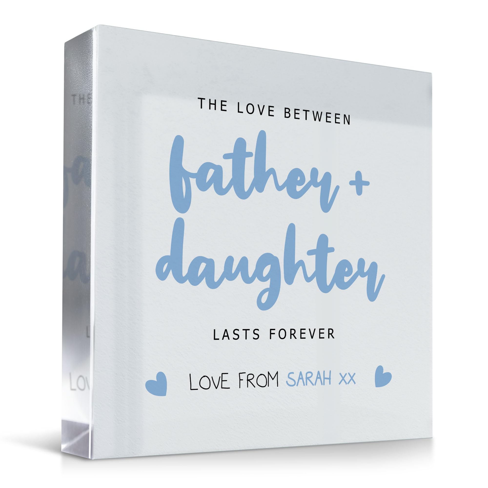 Red Ocean Father And Daughter Gift Daddy Daughter Plaque Personalised Gift For Dad Birthday Fathers Day Gift From Daughter Thank You Gifts DAD GIFTS Dad Gifts From Daughter