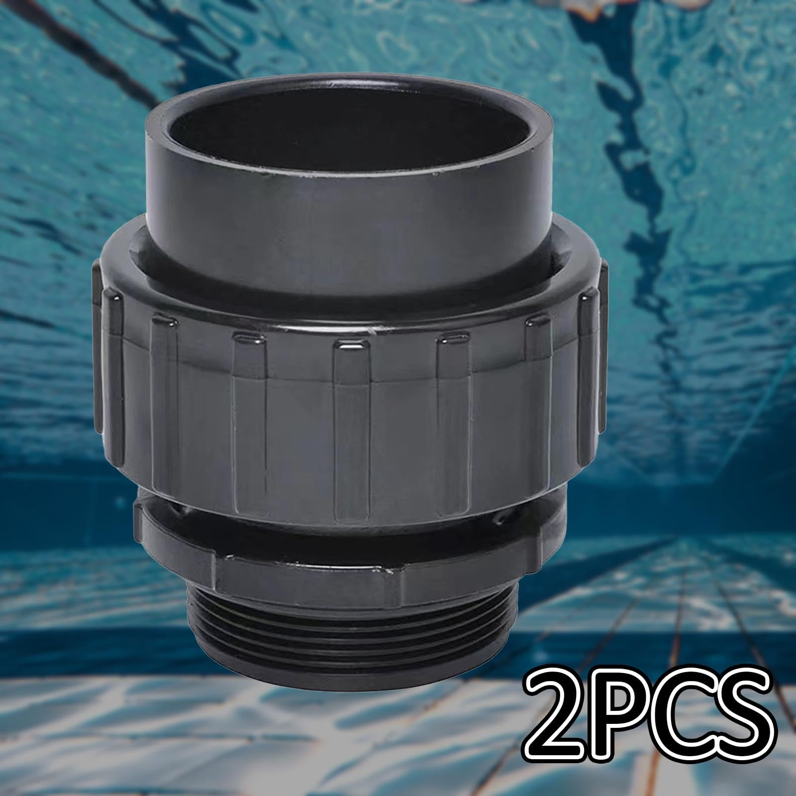 Generic 2 Stück Poolpumpen Fittings, Verbindungsstücke, Zubehörteile, Rohrgleitverbinder