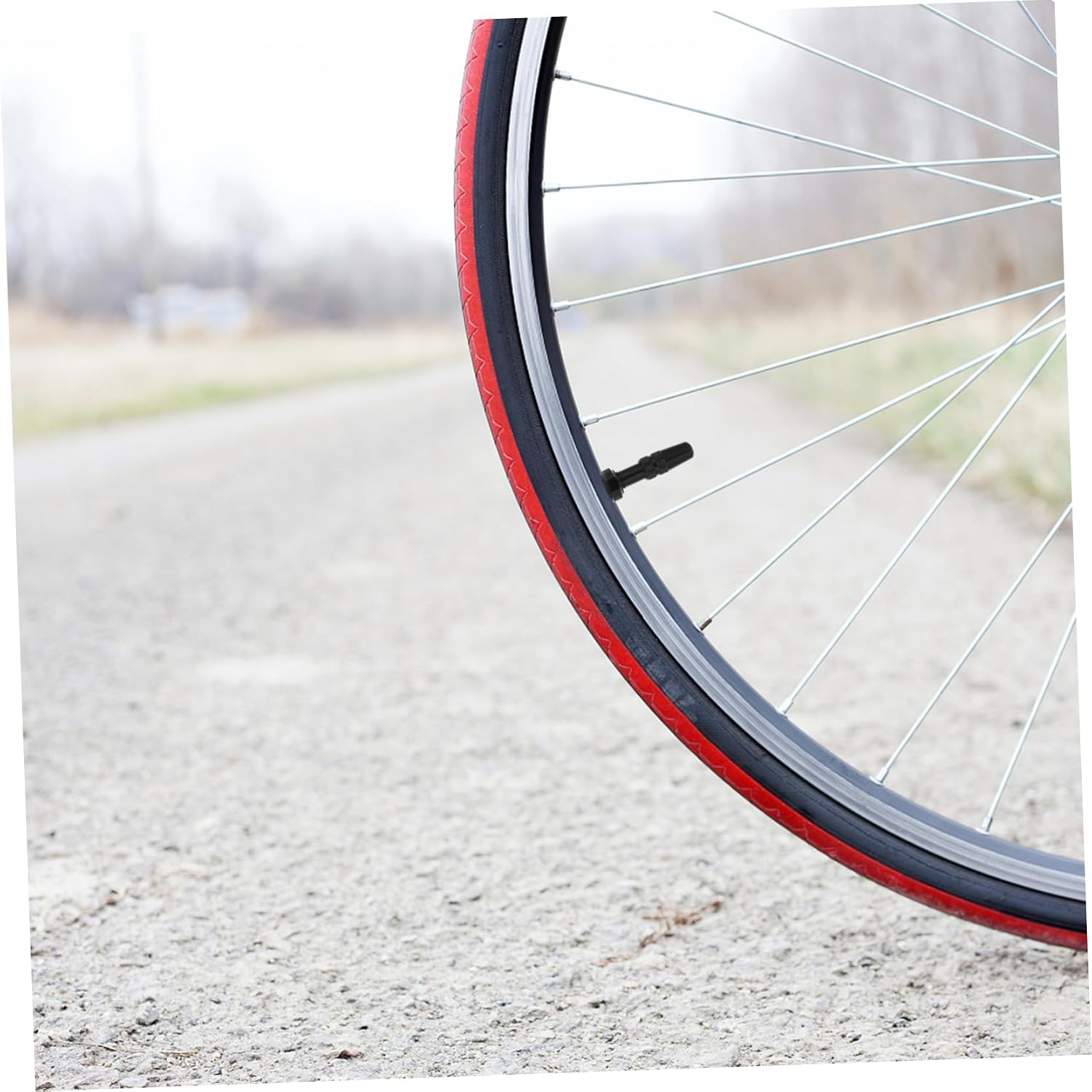 Outanaya Aluminum Alloy Tubeless Tire Valve Stems 1 Set for Bicycles Lightweight Easy to Install Compatible Mountain and Road Bikes