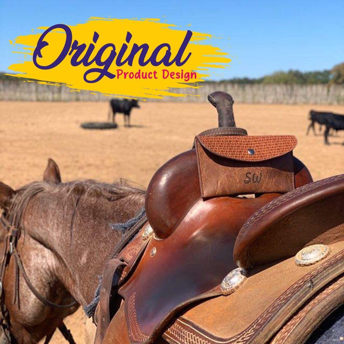 Personalized Saddle Pouch, Original Design, Saddle Phone Holder Bag, Horse Tack, Horse Gifts, Horse Stuff, Horse Gifts for Women Equestrian