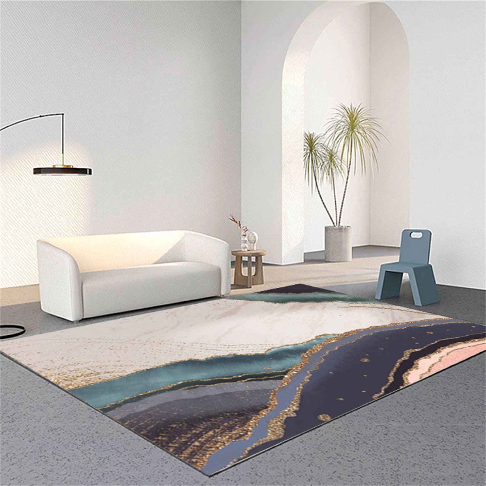 Tapis moderne salon résistant à l'usure et grand tapis de jeu enfant 200x250