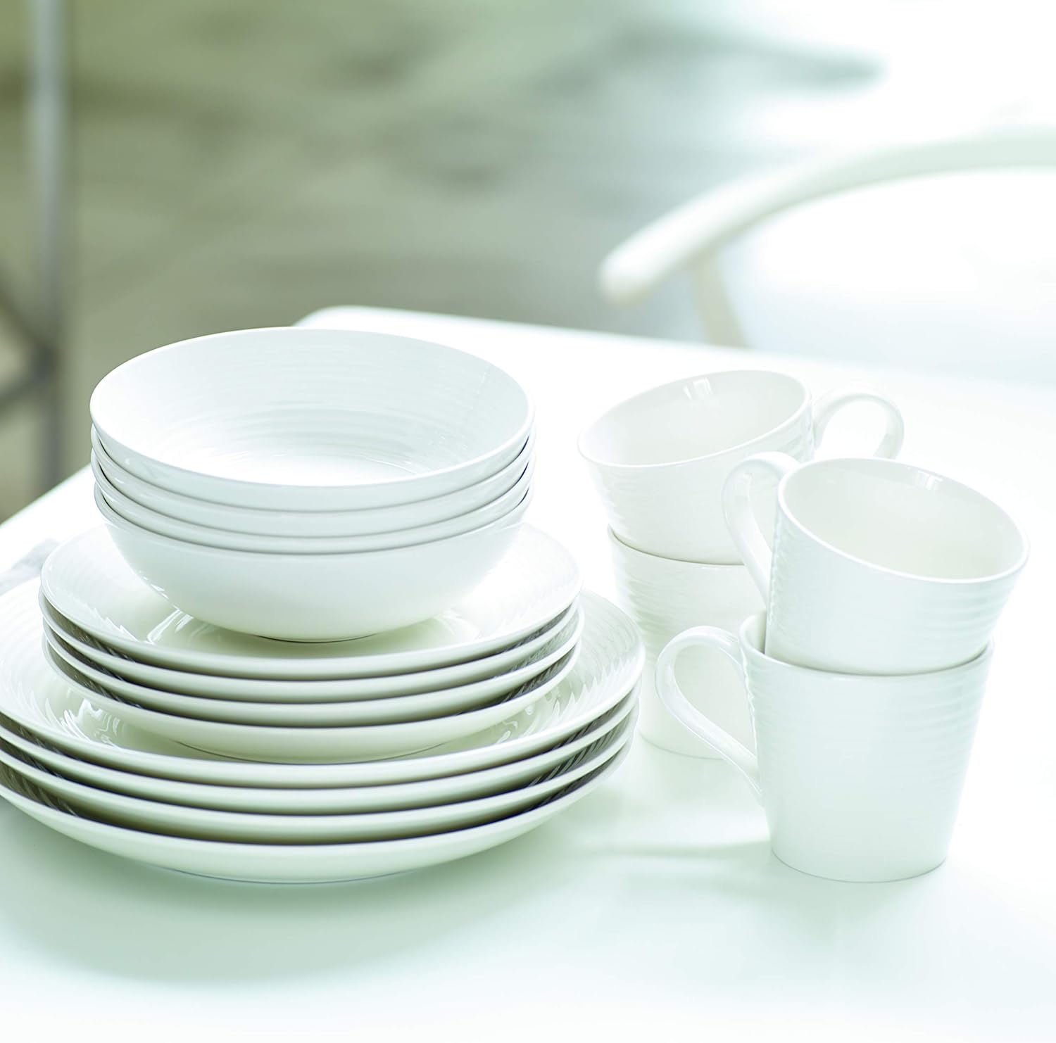 Gordon Ramsay Maze White 16 piece Dinner Set