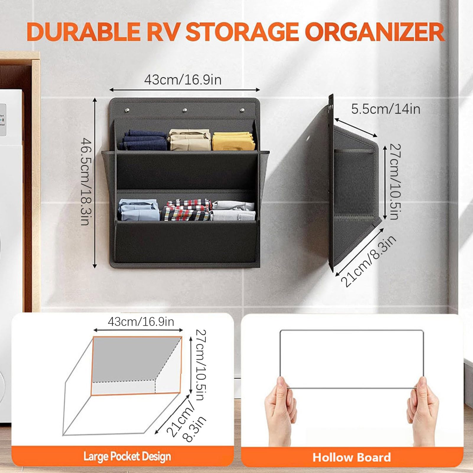 Generisch RV Schuhorganizer | Wandmontiert Schuhorganizer - Klebefreier Organizer Platzsparend Für Waschraum, Badezimmer, Kleiderschrank, Schlafzimmer, Wohnung