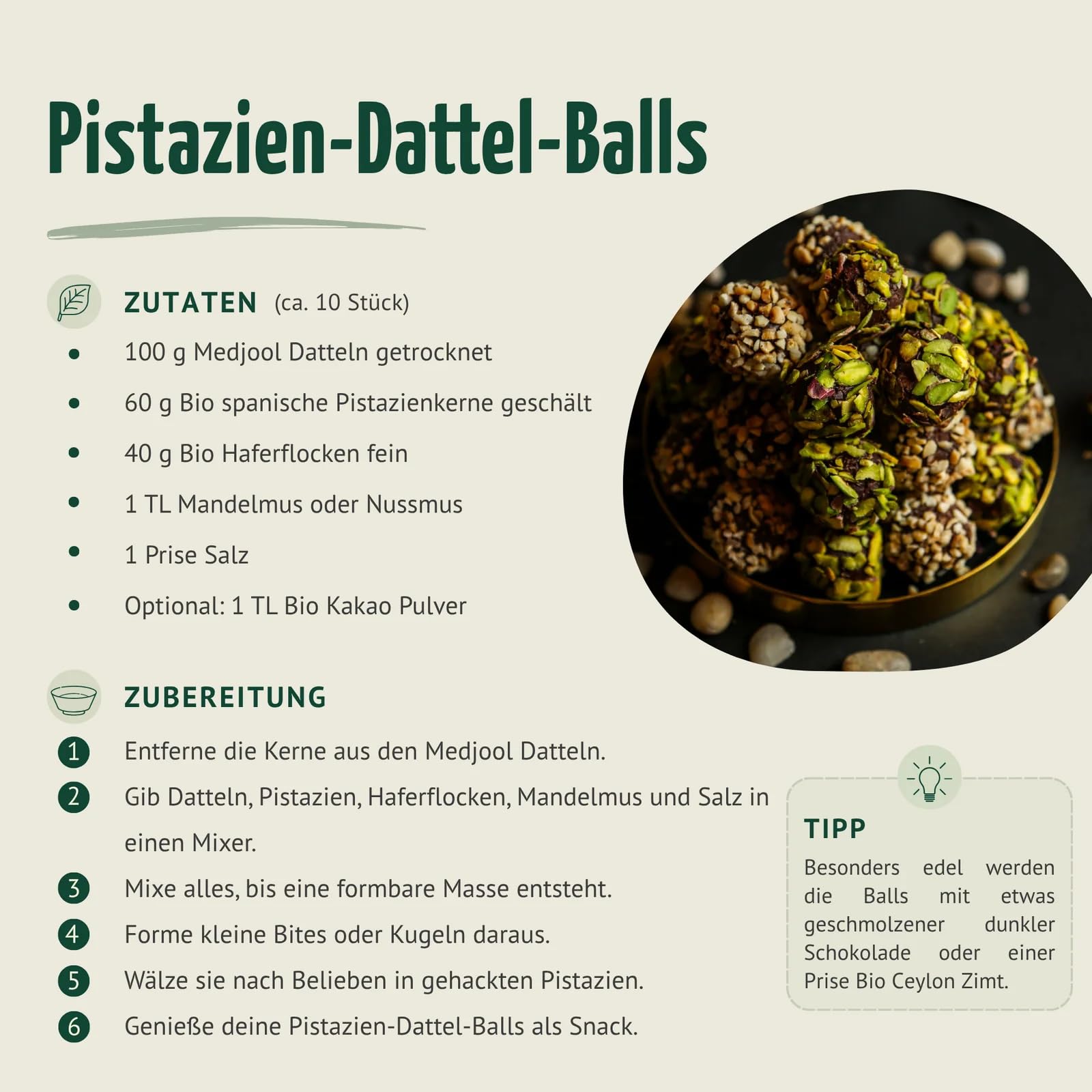 Bio spanische Pistazienkerne 1kg, geschält