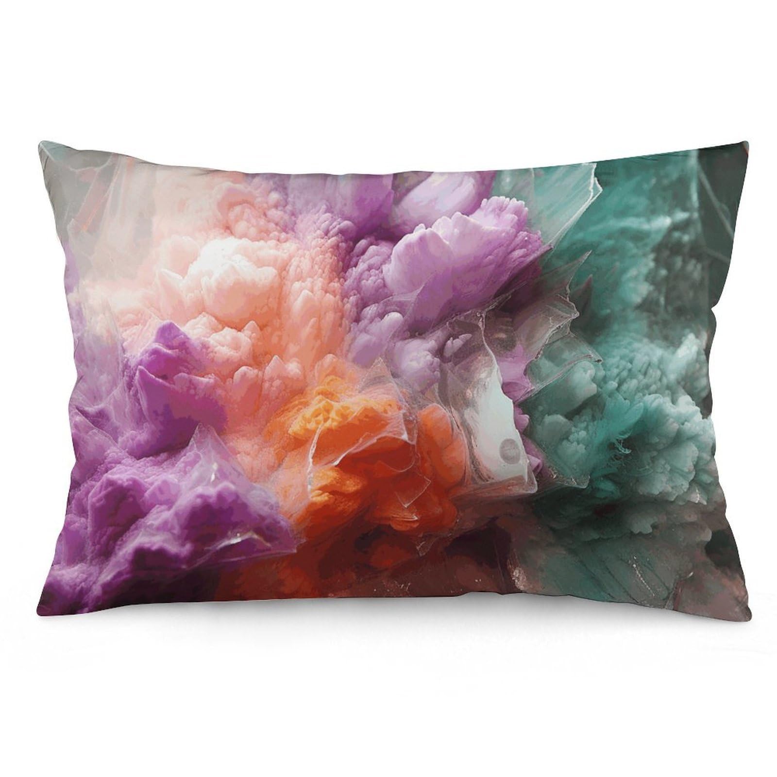 2 Pack Pillow Cases for Hair and Skin, Soft Breathable Pillow Case Covers with Hidden Zipper, Colorful Pillowcase 20"x30" Pillow Covers for Sleeping Gift