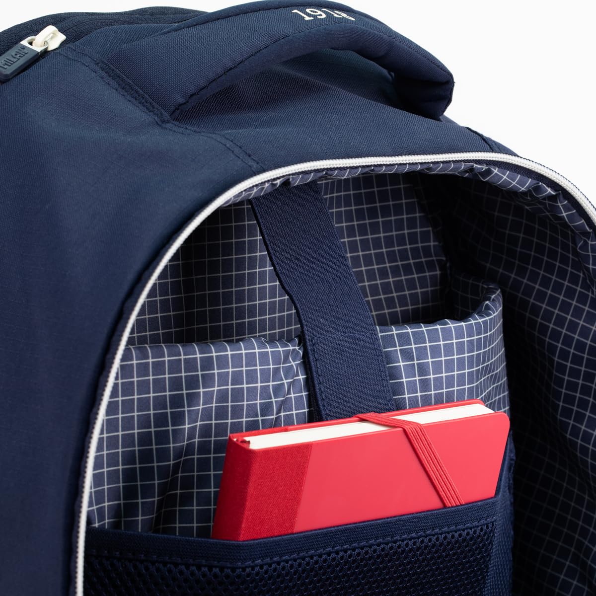MILAN Mochila con ruedas 6 cremalleras (25L) serie 1918, azul marino