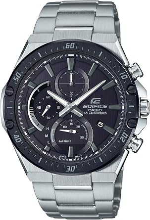 Casio EFS-S560/570 Series Edifice Solar Watch, Stainless steel band silver