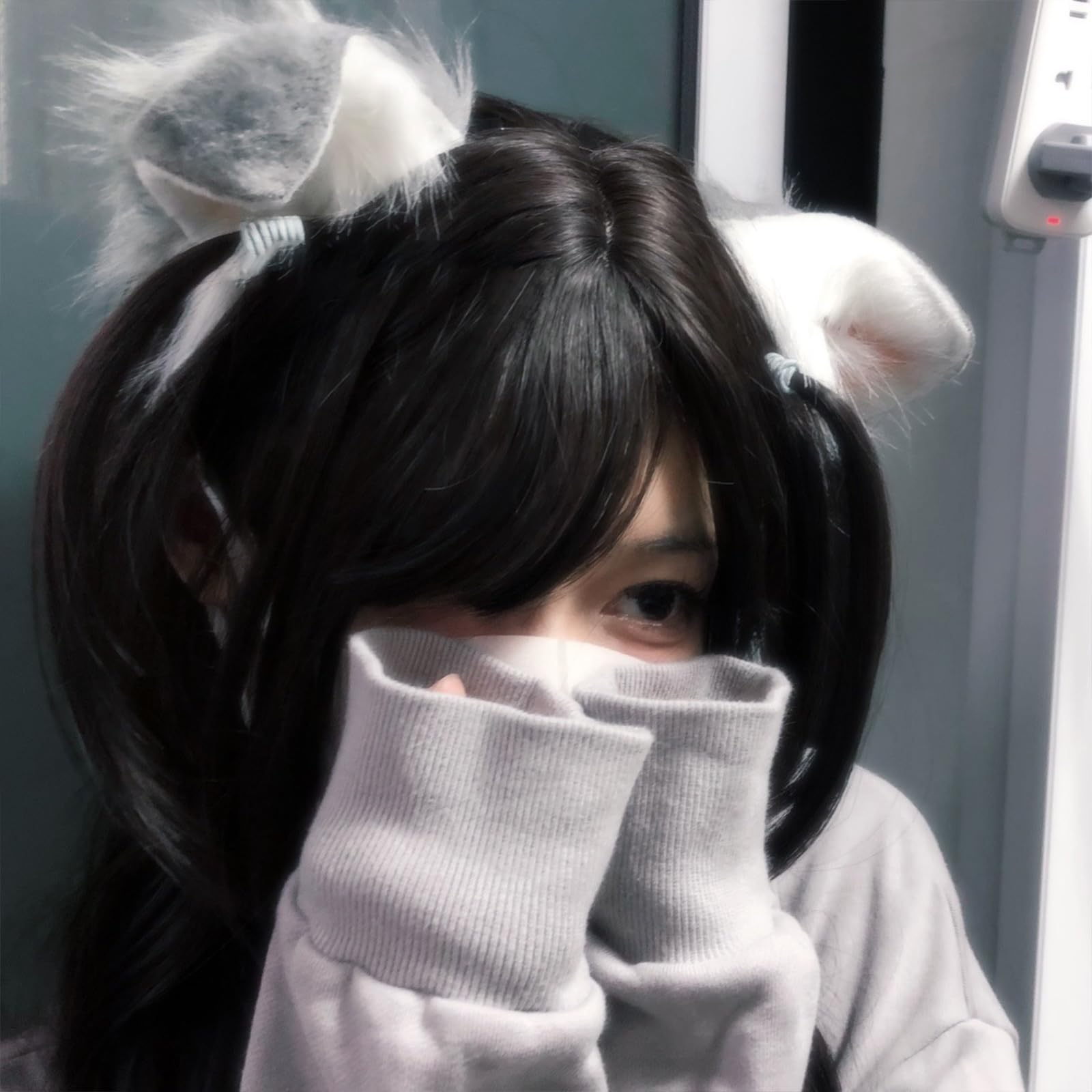 hokojix Unique Dog Furry Ear Headwear Adjustable Headband Headpieces for Anime Fan and Unique Fashion Enthusiasts