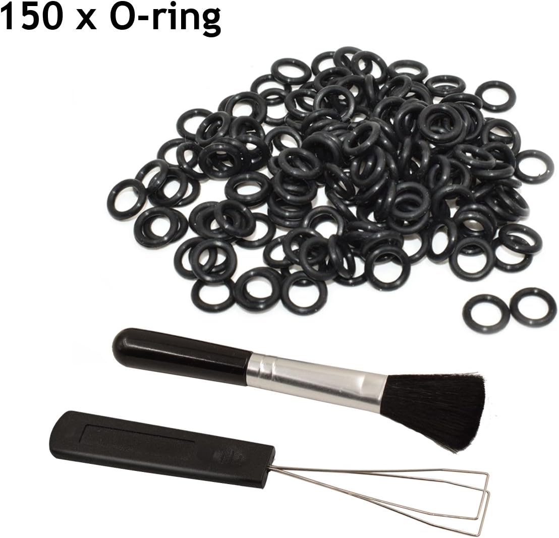 Vhabob Cherry MX Mechanical Keyboard Rubber O-Ring Switch Dampers(150pcs) + Keyboards Wire Keycap Puller Tool + Keyboard Cleaning Brush