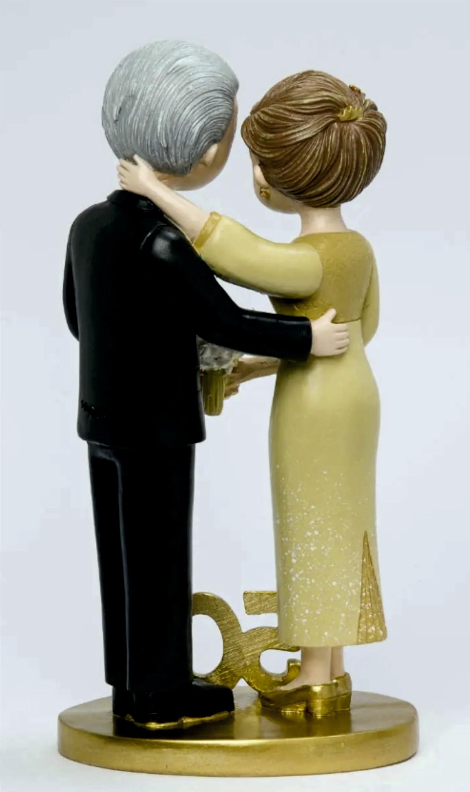 Figurita Tarta Bodas de Oro 50 Aniversario GRABADA para Pastel
