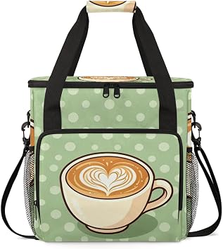 Coffee Maker Carrying Bag With Shoulder Strap Single Coffee Machine Bag Travel Storage Bag for Men Women Cup