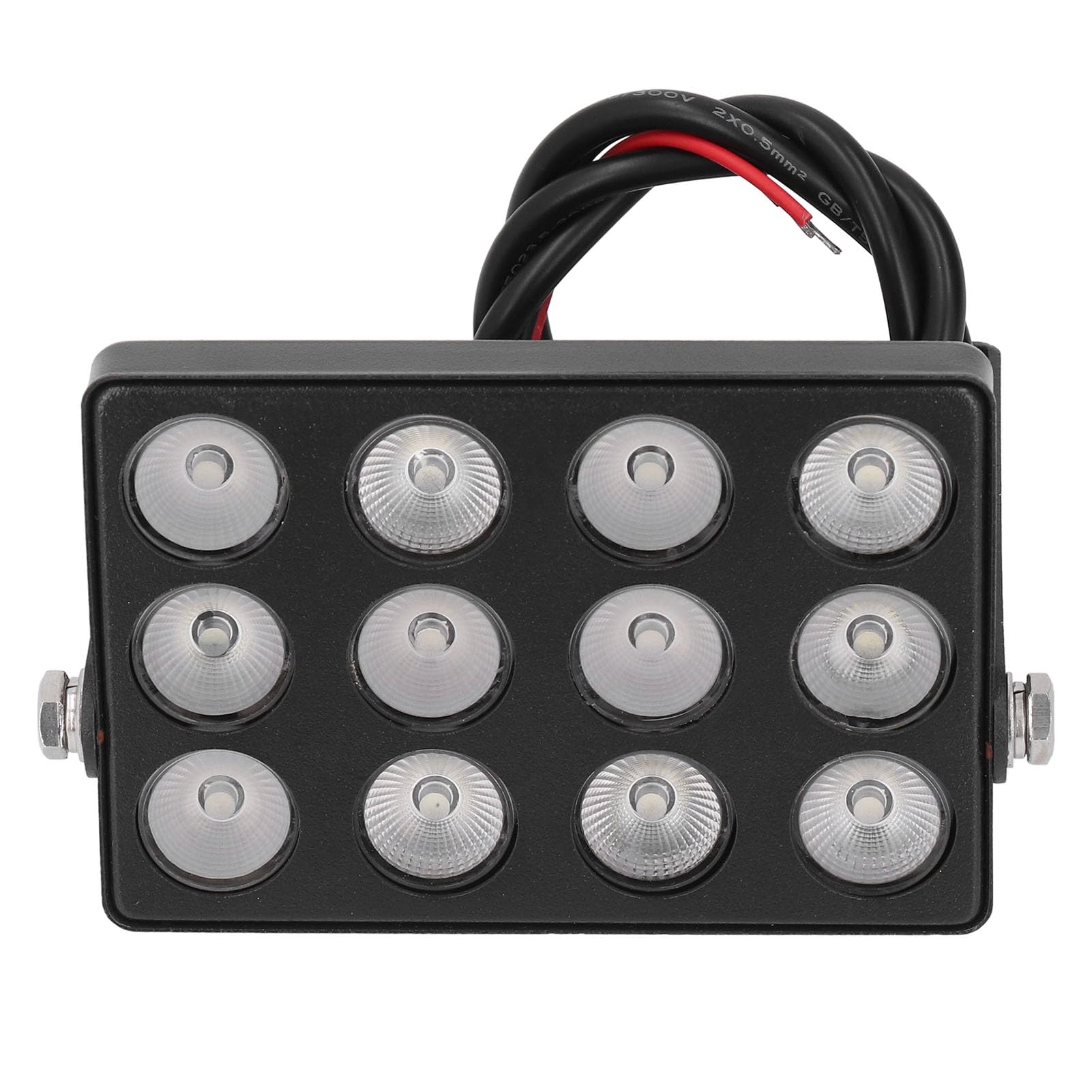Lampa bezpieczeństwa LED Mavaol 12 W, obudowa ze stopu aluminium, przeciwwybuchowa, światłoczuła inteligentna lampa, szerokokątny zasięg 80 m, do parkingów i monitorowania