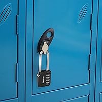 Vista 7 de Puroma 4 Pack 2.6 Inch Long Shackle Combination Lock 4 Digit Outdoor Waterproof Padlock for Hasp Locker Lock, Sports Locker, Fence, Gate, Toolbox