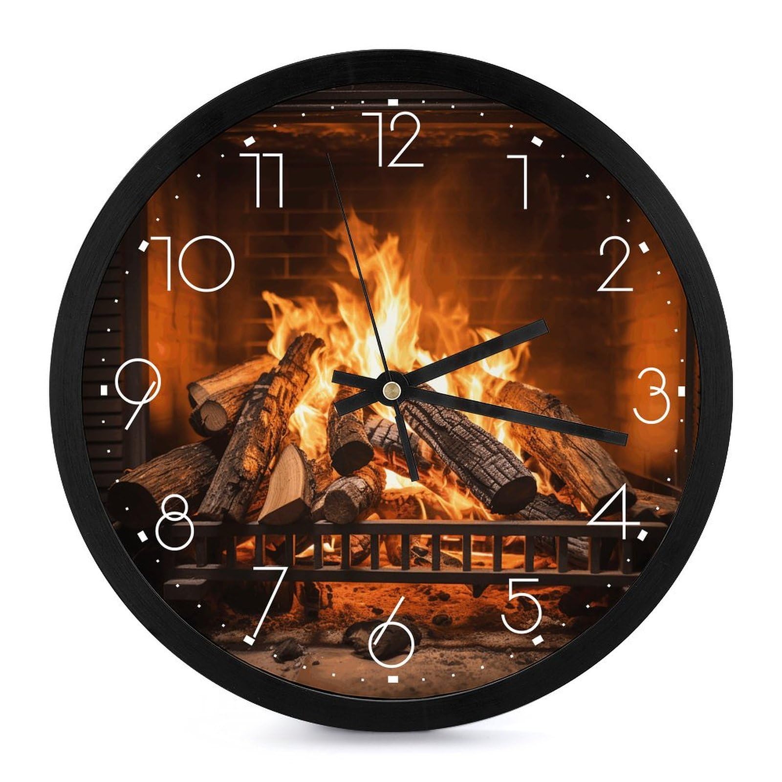 Horloge murale 25,4 cm ronde à pile pour le salon