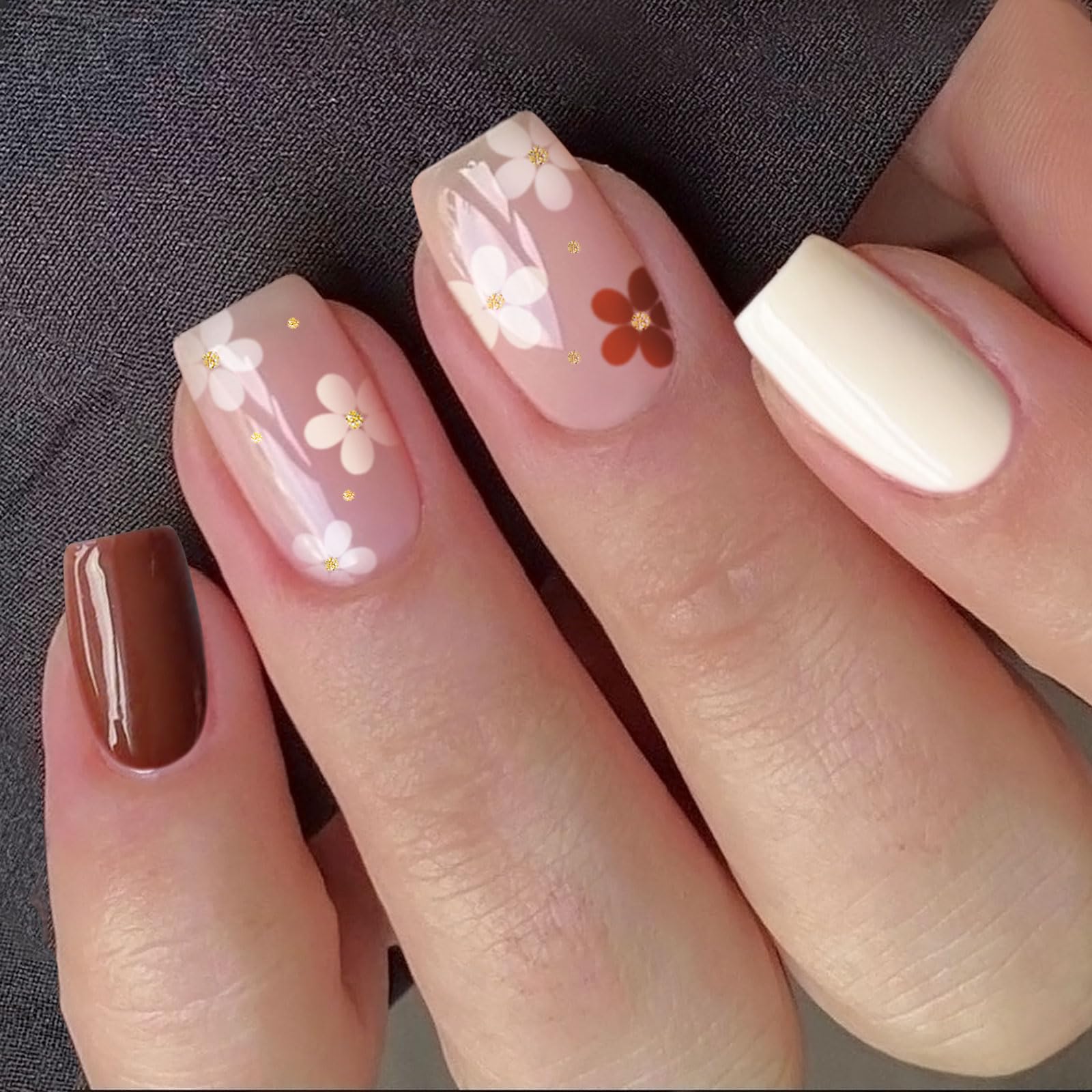 JMEOWIO Kwiat Kolorowa folia do paznokci UV Żel Nail Art Naklejka na paznokcie Selbstklebing Nail Decoration