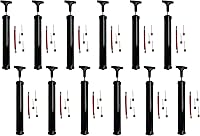 Biggz 12-Pack 10" Ball Pumps with 36 Needles - Bulk Hand Pumps for Soccer, Basketball, Volleyball & Sports Balls