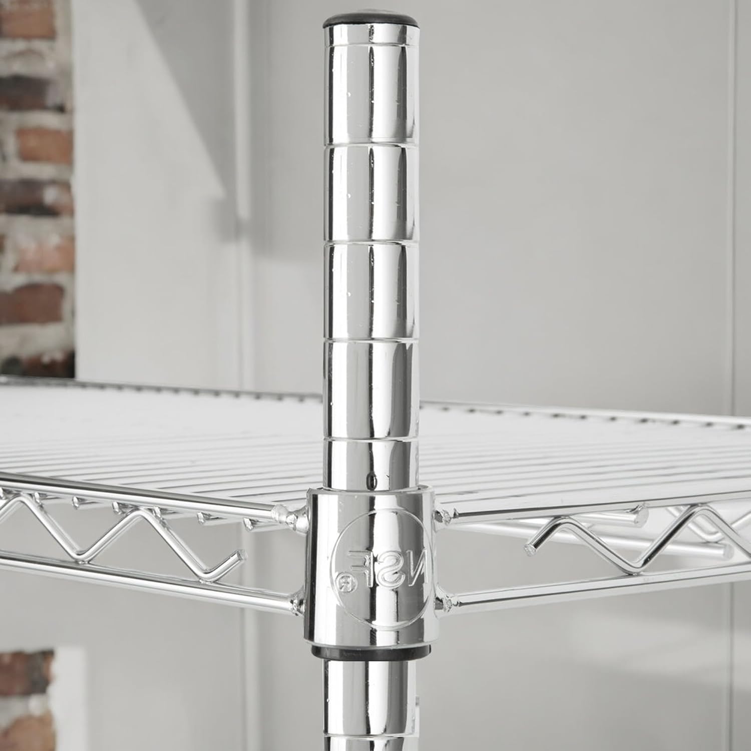 H14 Chrome Set of 4 Posts | Heavy Duty | Utility Shelving Units - Commercial Wire Shelf Shelving Posts Adjustable shelving NSF Chrome Post - Durable, Corrosion-Resistant, Easy Assembly, Adjustable